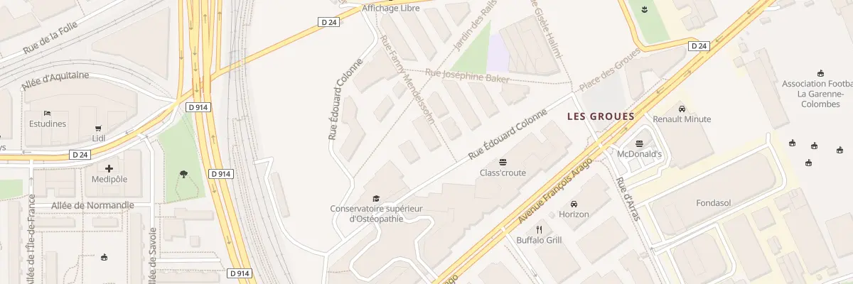 Plan du 321 Rue Edouard Colonne à Nanterre