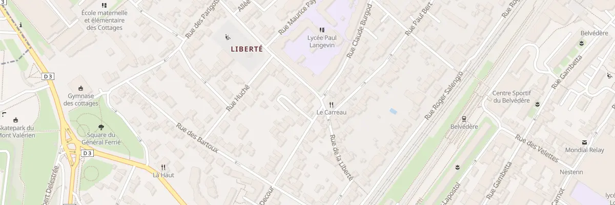 Plan du 9 Rue de la Liberté à Suresnes