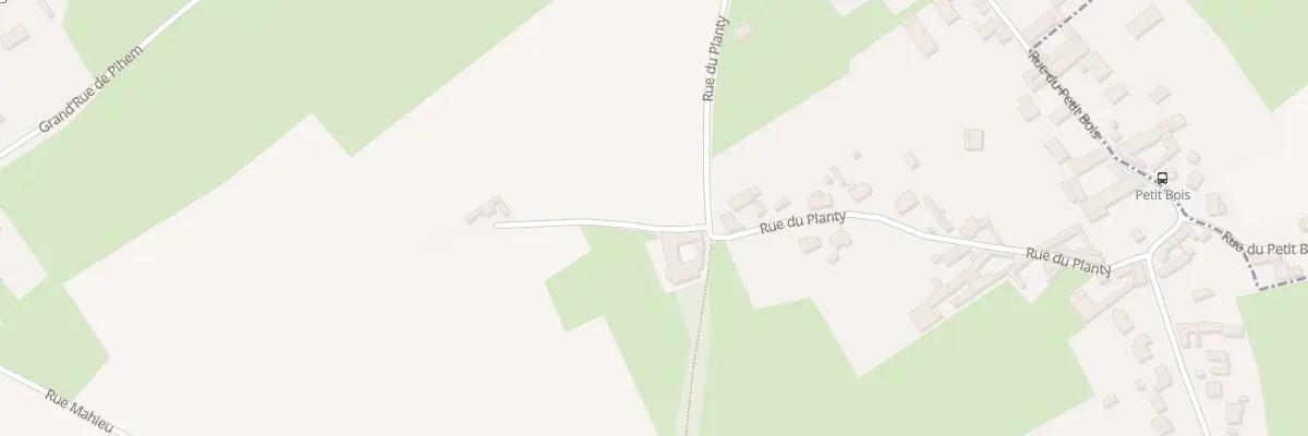 Plan du 25 Rue du Planty à Pihem