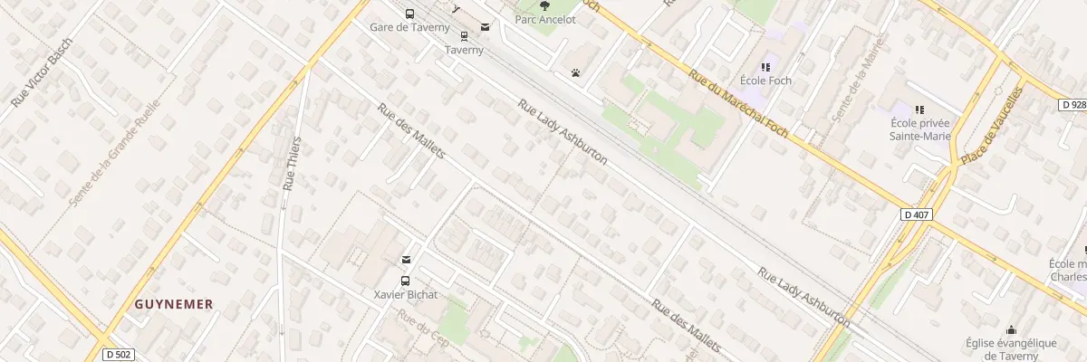 Plan du 30 Rue Lady Ashburton à Taverny