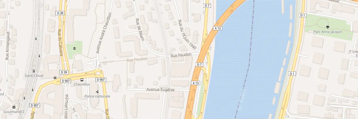 Plan du 1B Rue Feudon à Saint-Cloud