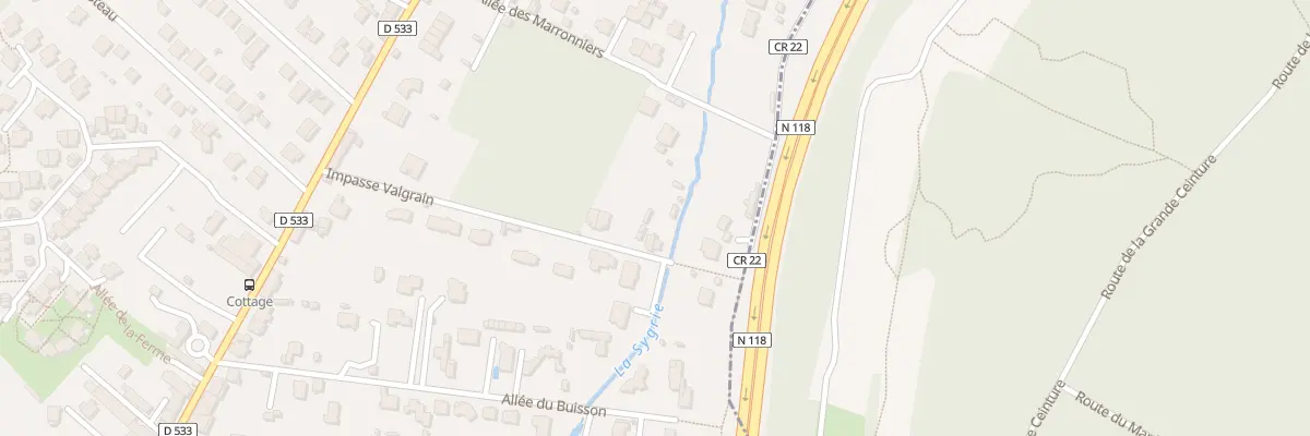 Plan du 5 Imp Valgrain à Bièvres