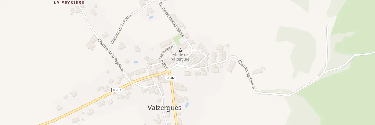 Plan du 5034 Valzergues à Valzergues