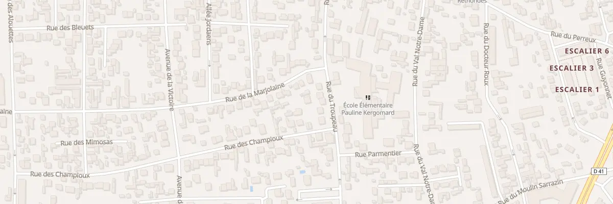 Plan du 4T Rue des Champioux à Argenteuil