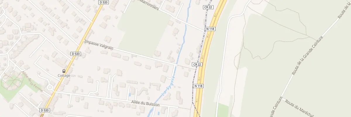 Plan du 21 Imp Valgrain à Bièvres