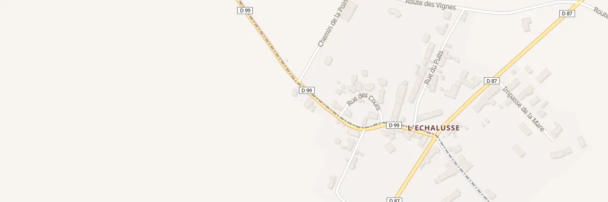Plan du 2 Rte du Grand Malleray à Primelles
