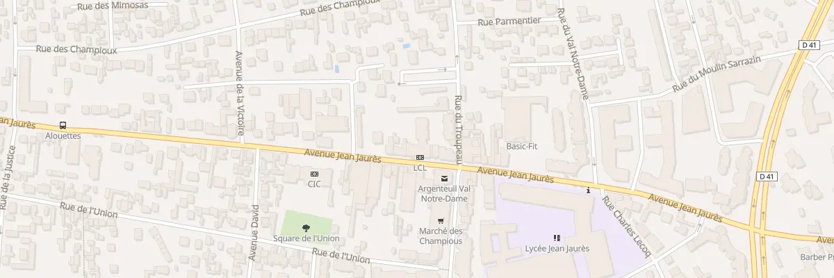 Plan du 170 Av Jean Jaures à Argenteuil