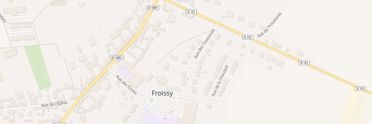 Plan du 8 Rue des Tisserands à Froissy