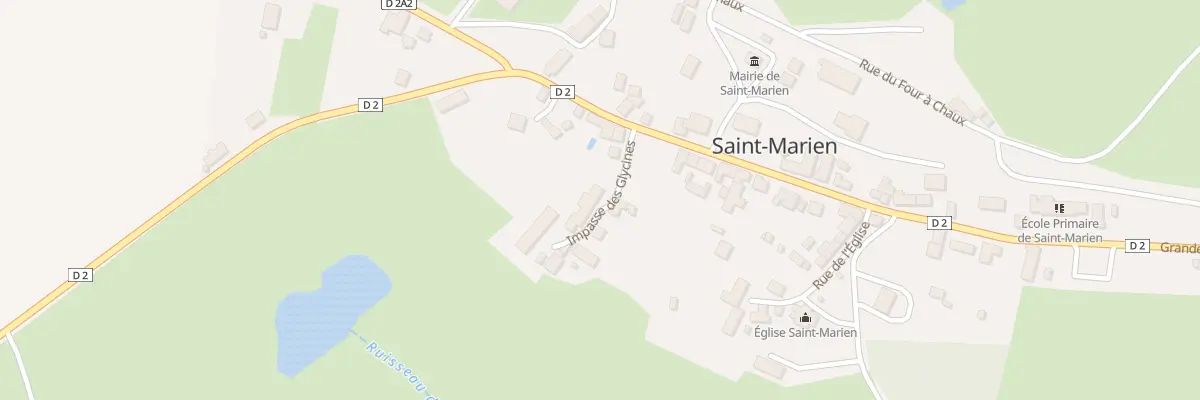 Plan du 2 Imp des Glycines à Saint-Marien