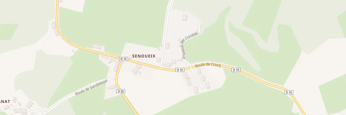 Plan du 1956 Rte de Crocq à Saint-Frion