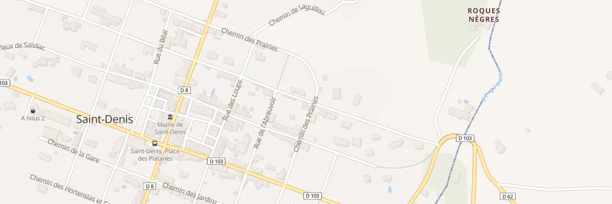 Plan du 71 Le Village à Saint-Denis