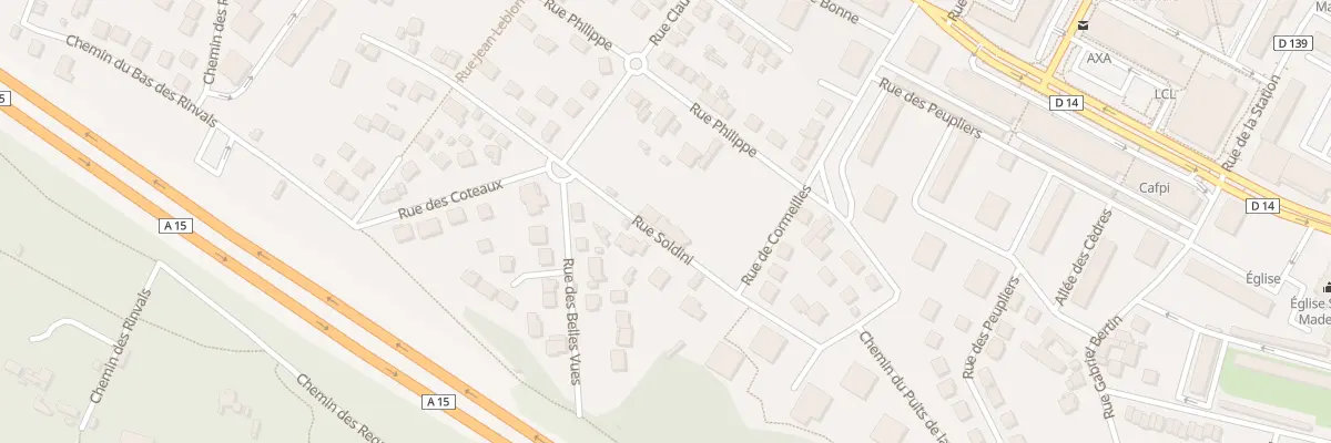 Plan du 1 Rue Soldini à Franconville