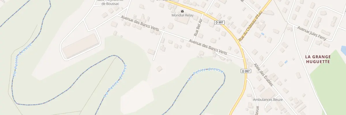 Plan du 32 Av des Bancs Verts à Boussac