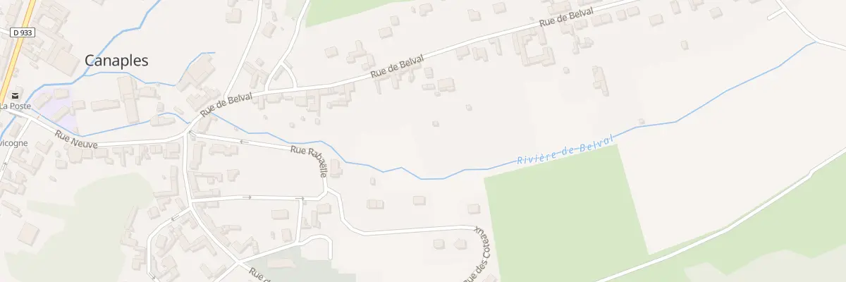 Plan du 260 Rue de Belval à Canaples