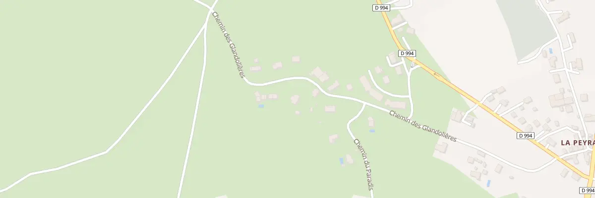 Plan du 25 Che des Glandolières à Montbazens