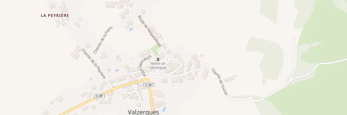 Plan du 5030 Valzergues à Valzergues