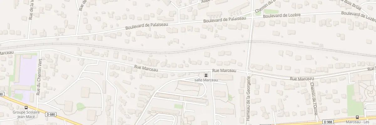 Plan du 90 Rue Marceau à Palaiseau