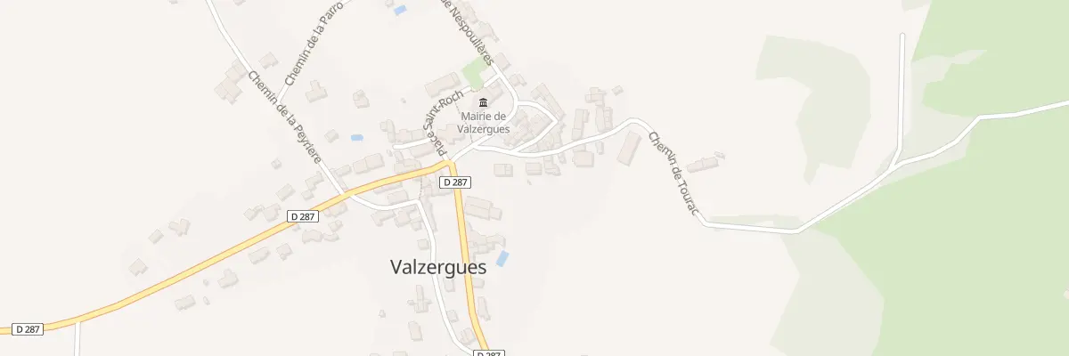 Plan du 5001 Valzergues à Valzergues