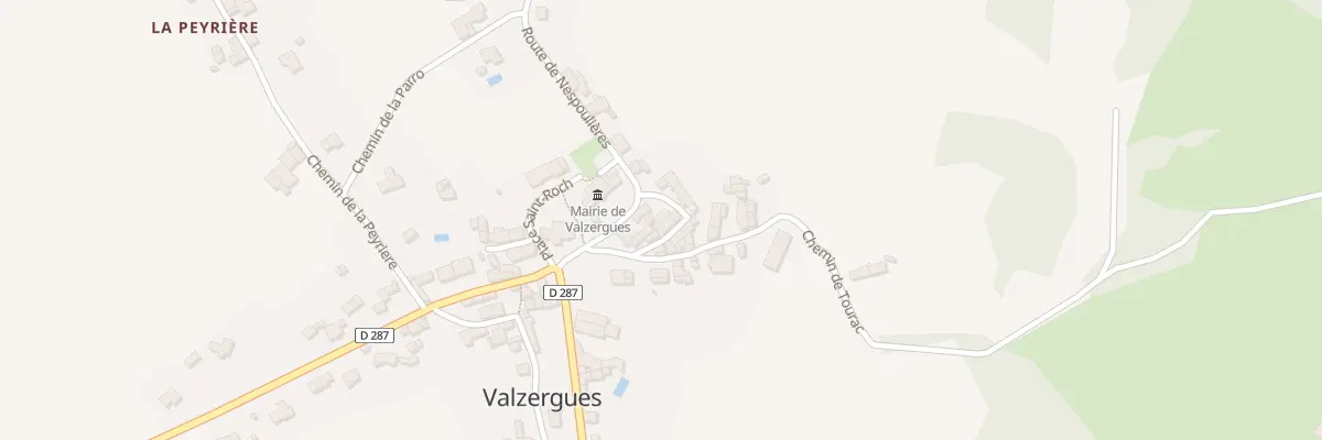 Plan du 5031 Valzergues à Valzergues