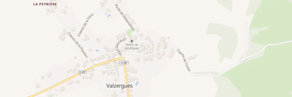 Plan du 5035 Valzergues à Valzergues