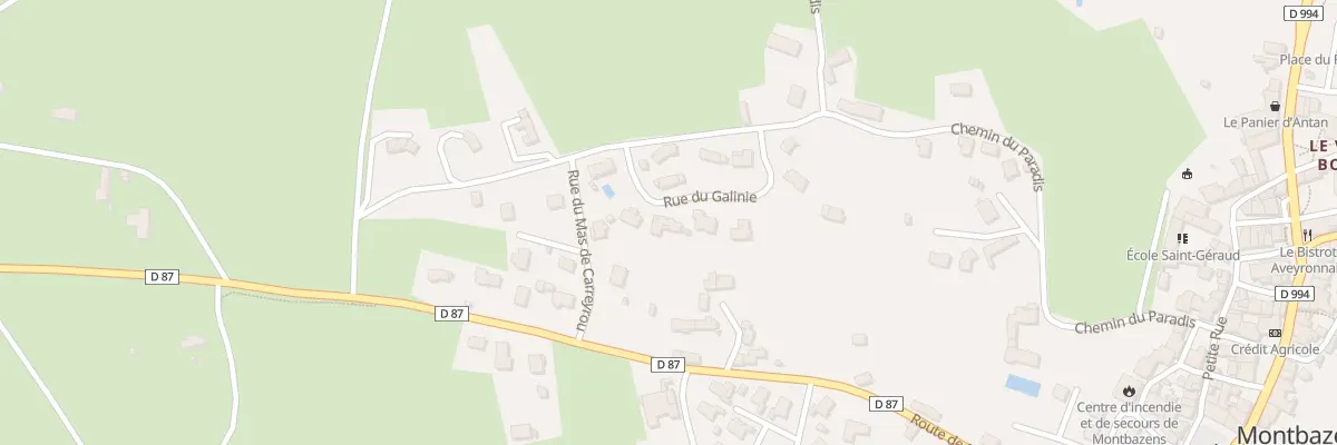 Plan du 6 Lot Le Galinié Haut à Montbazens