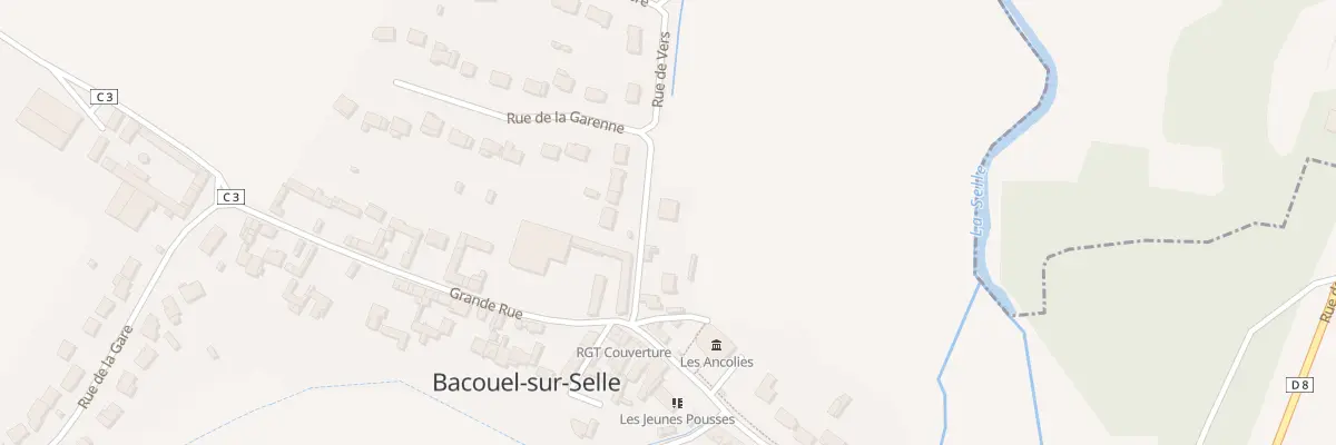 Plan du 6 Rue de Vers à Bacouel-sur-Selle