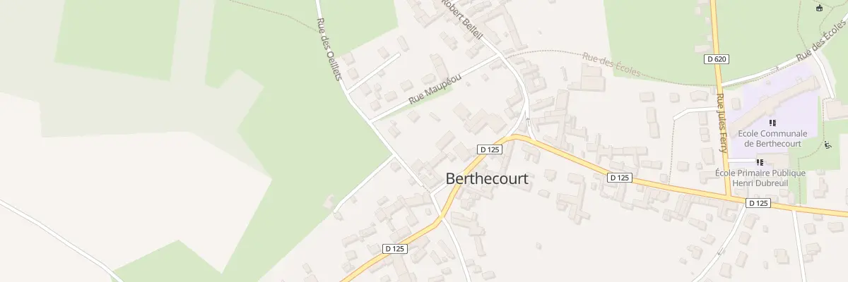 Plan du 76 Rue du Général de Gaulle à Berthecourt