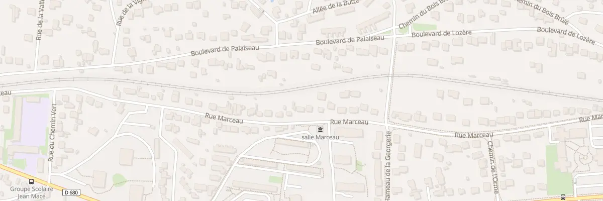 Plan du 88 Rue Marceau à Palaiseau