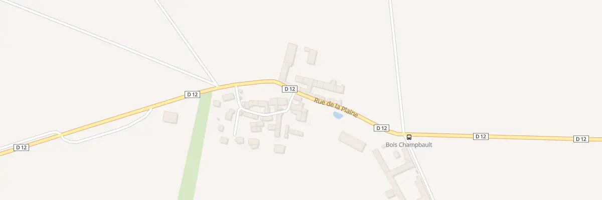 Plan du 8 Rue de la Plaine à Abbéville-la-Rivière