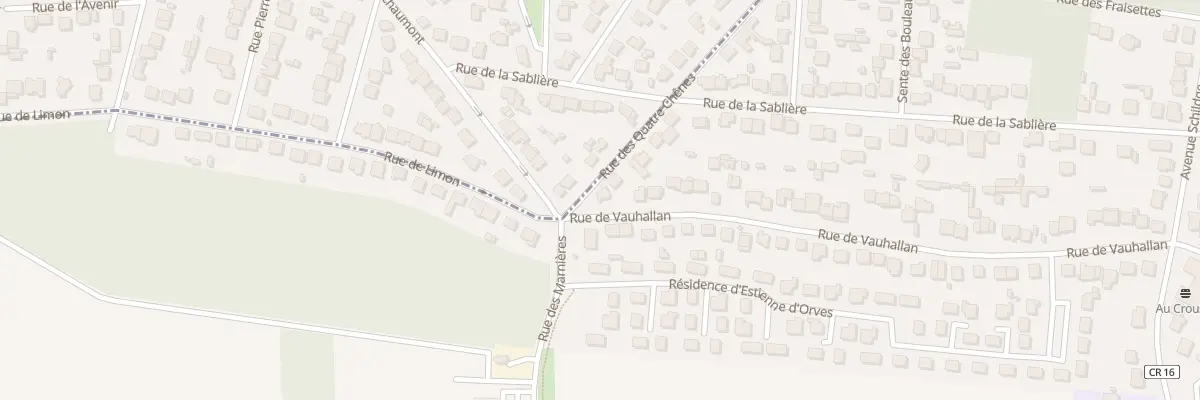 Plan du 2 Rue des 4 Chenes à Palaiseau