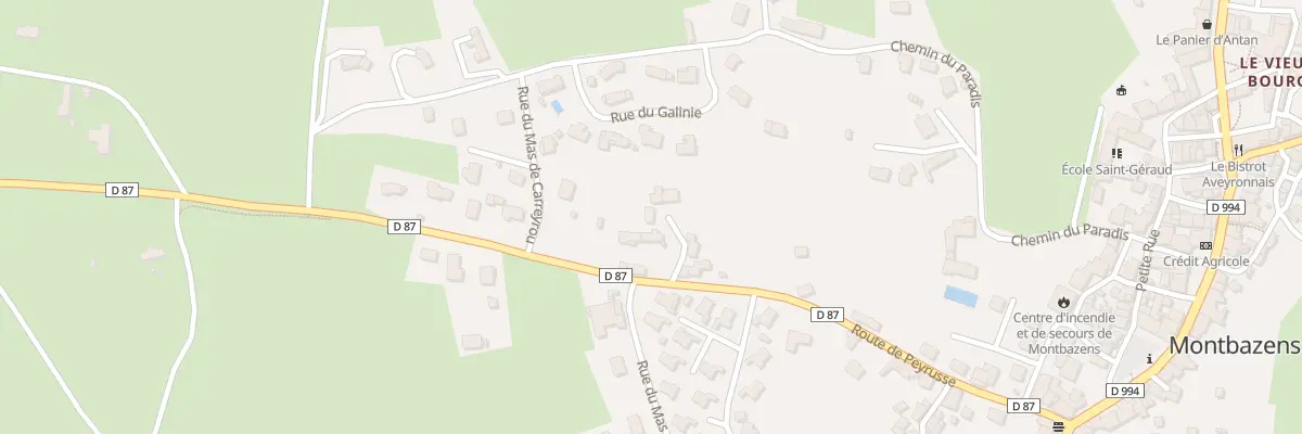 Plan du 6 Imp du Mas de Carreyrou à Montbazens