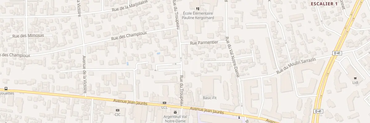 Plan du 12 Rue du Troupeau à Argenteuil