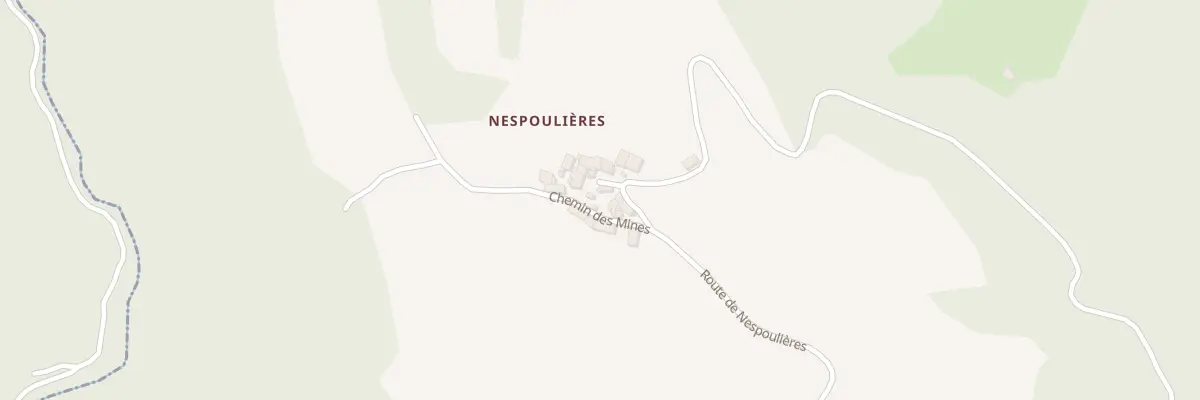 Plan du 5093 Nespoulieres à Valzergues