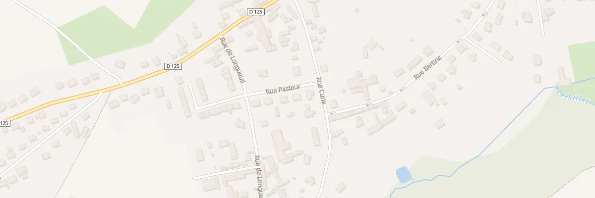 Plan du 22 Rue Pasteur à Berthecourt