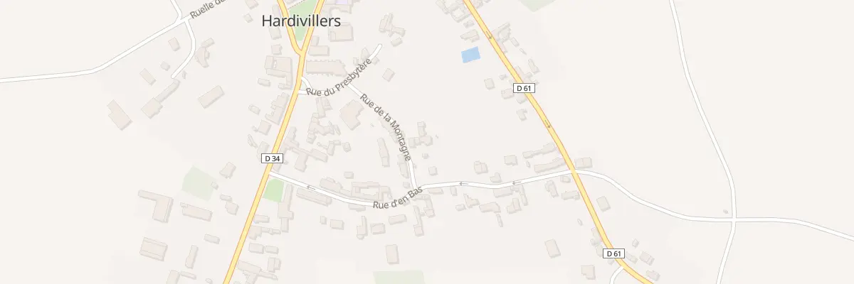 Plan du 7A Rue de la Montagne à Hardivillers