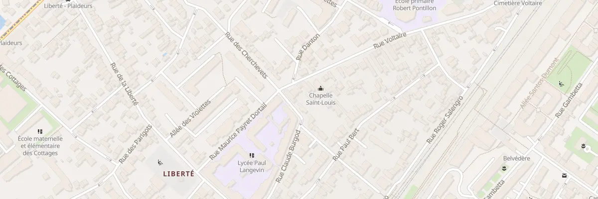 Plan du 93 Rue Voltaire à Suresnes