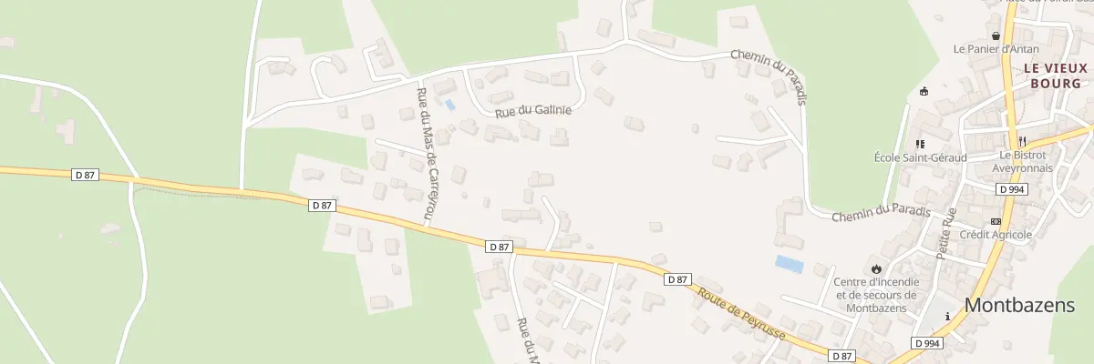 Plan du 4B Imp du Mas de Carreyrou à Montbazens