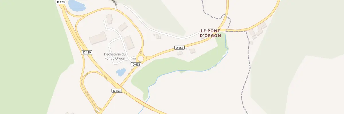 Plan du 5408 Pont d’Orgon à Laroquebrou
