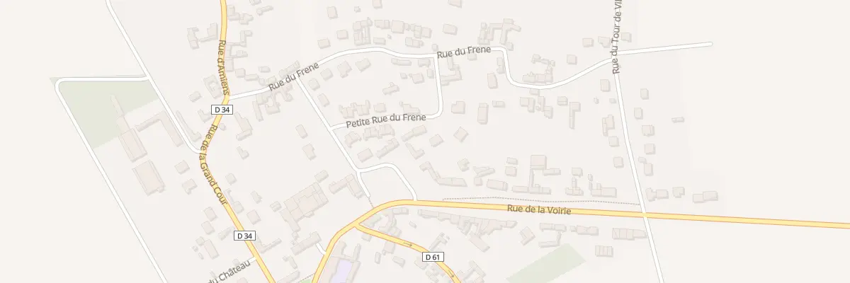 Plan du 14 Ptr Petite Rue du Frene à Hardivillers