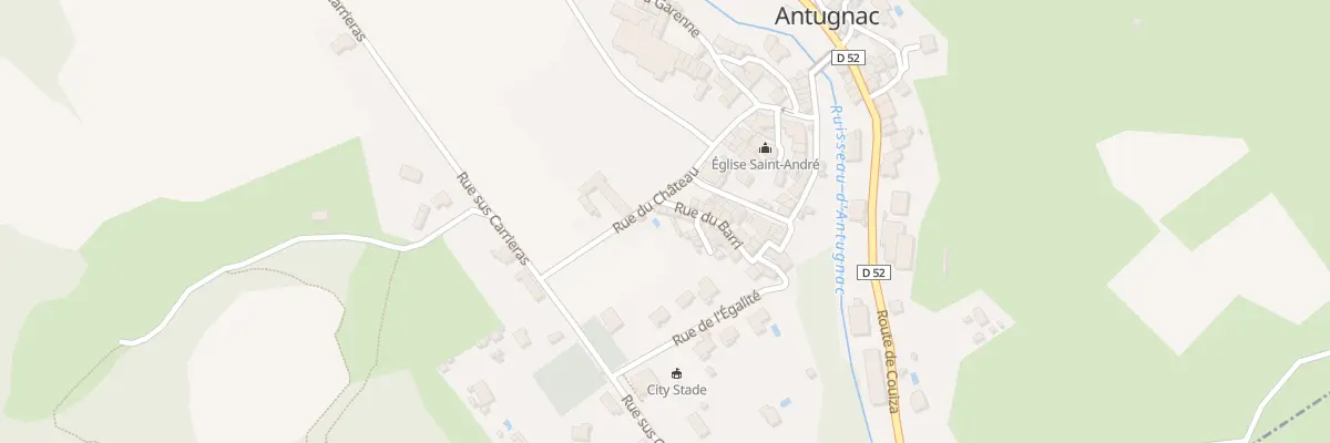 Plan du 1 Rue du Barri à Antugnac