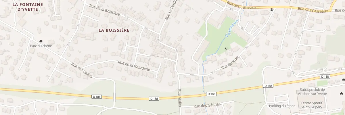 Plan du 40 Rue le Perdriel à Villebon-sur-Yvette