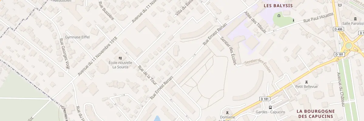 Plan du 50 Rue Ernest Renan à Meudon