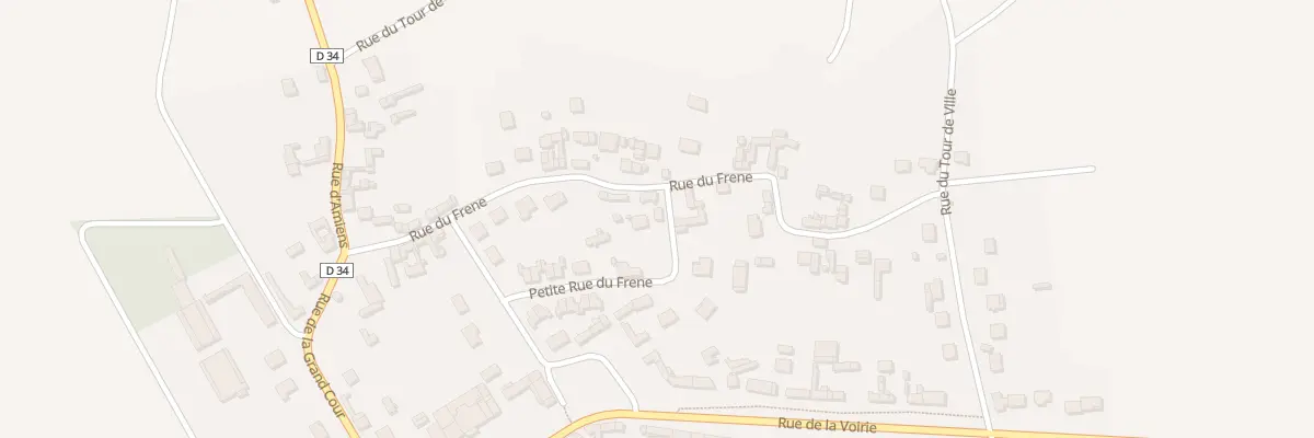 Plan du 15 Petite Rue du Frêne à Hardivillers