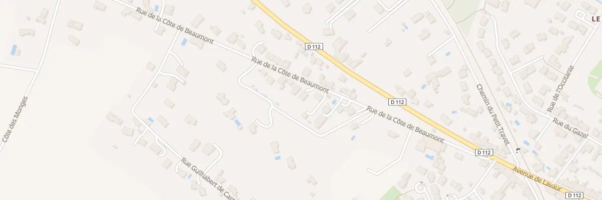 Plan du 39 Rue de la Côte de Beaumont à Castres