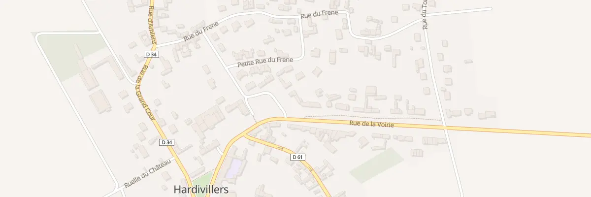 Plan du 1 Rue de la Voierie à Hardivillers