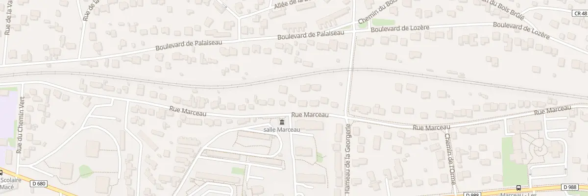 Plan du 80 Rue Marceau à Palaiseau
