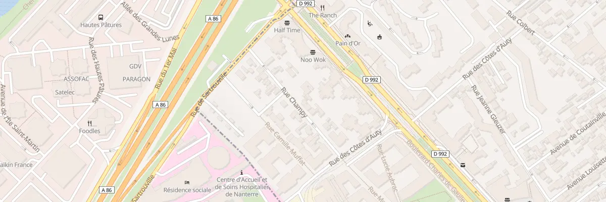Plan du 20B Rue Champy à Colombes