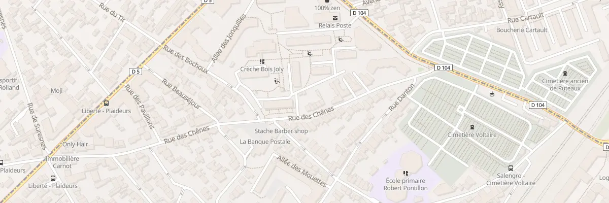 Plan du 73 Rue des Chênes à Suresnes