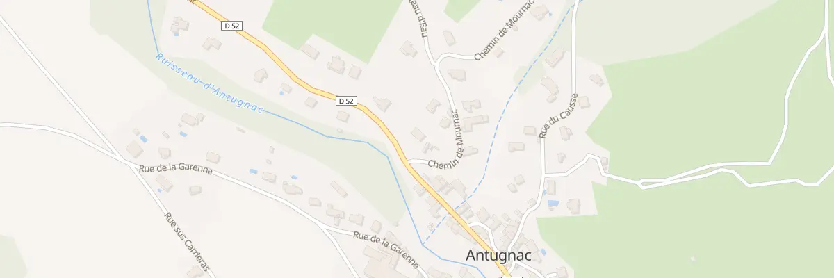 Plan du Village à Antugnac