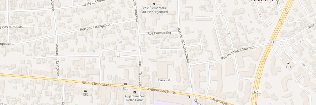 Plan du 21D Rue du Val Notre Dame à Argenteuil